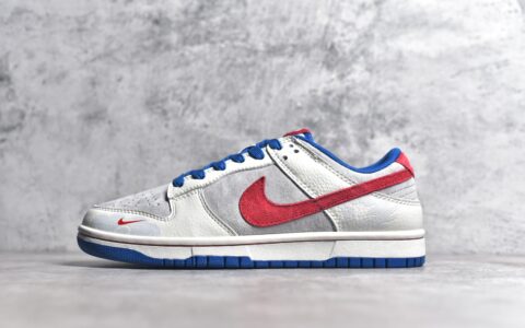 耐克DunkDIY定制配色低帮Nike Dunk Low Retro ”DIY高端定制“耐克哆啦A梦耐克Dunk白蓝低帮货号CR8033-504